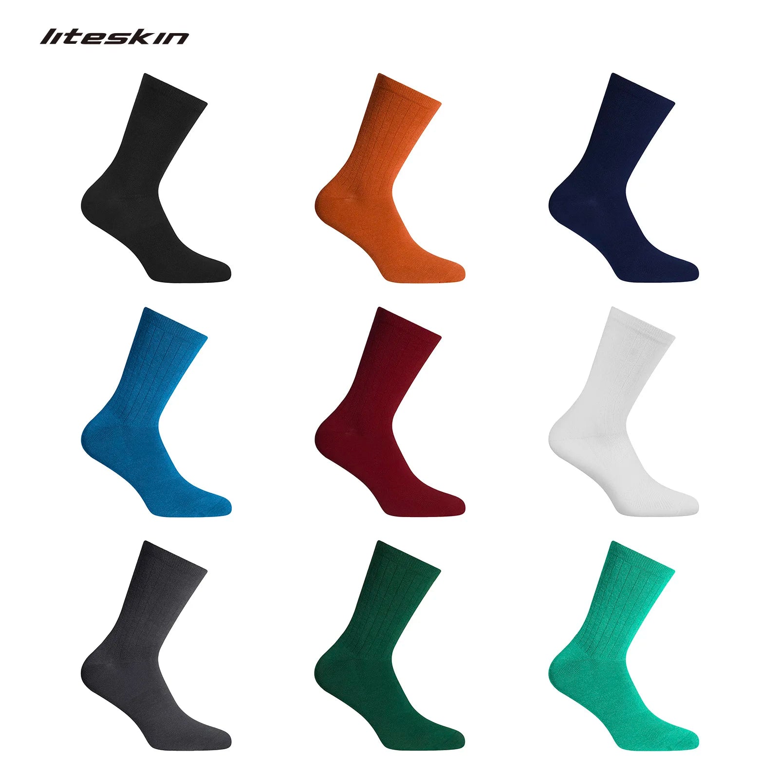 Liteskin Aero Cycling Socks Men Women's Bicycle Road Bike MTB Race Running Soccer Football Sports Anti-slip Compression Socks Quick Pick Grocers